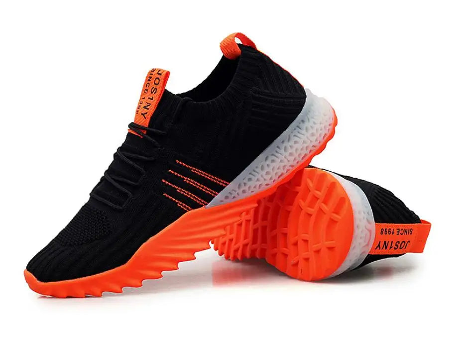 Fashion Sneakers for Men &amp; Women – Breathable Mesh, Lace-Up Vulcanized Casual &amp; Running Shoes, Plus Size 45