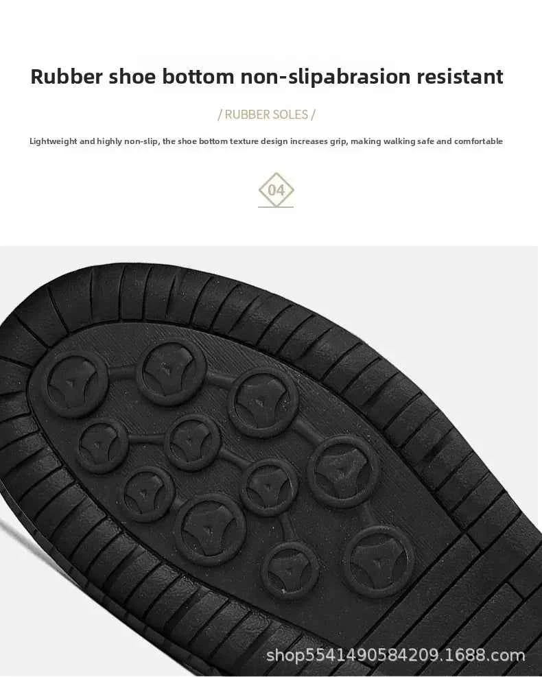 Handcrafted Leather Men’s Casual Shoes – Anti-Slip Sole, Premium Microfiber Upper &amp; Stylish Buckle