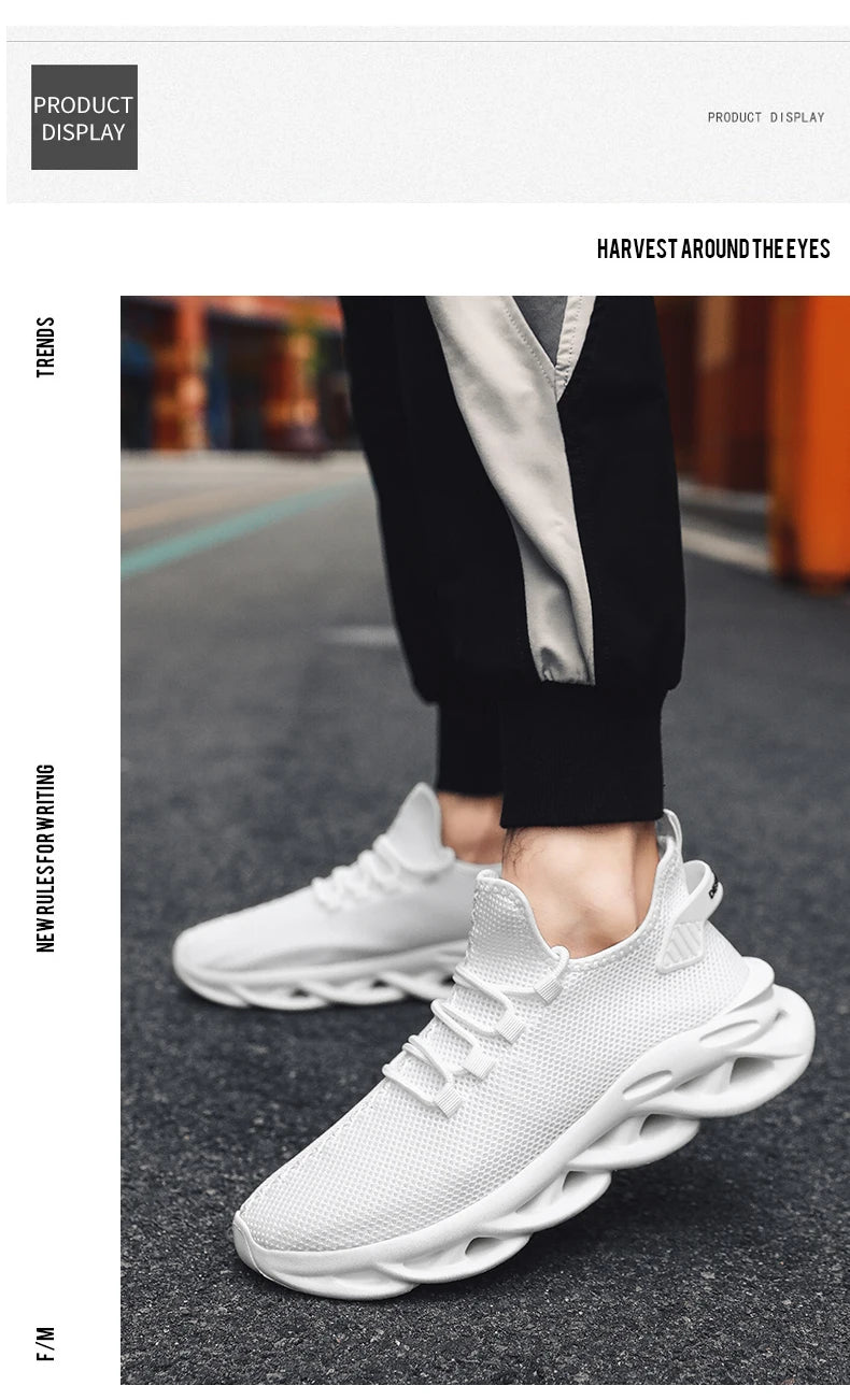 Men Casual Sports Shoes Breathable Lightweight Sneakers Outdoor Mesh Black Running Shoes Athletic Jogging Tennis Walking Shoes