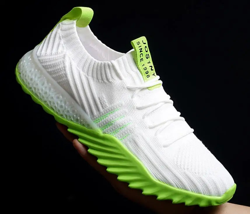 Fashion Sneakers for Men &amp; Women – Breathable Mesh, Lace-Up Vulcanized Casual &amp; Running Shoes, Plus Size 45